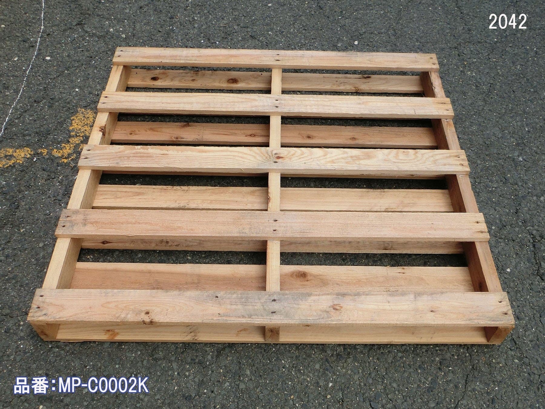 中古木製パレット 片面二方差し