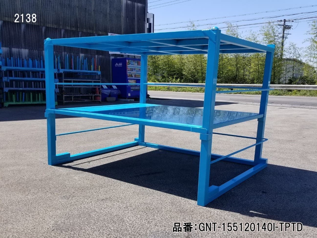 新品 逆ネスティングラック 青色